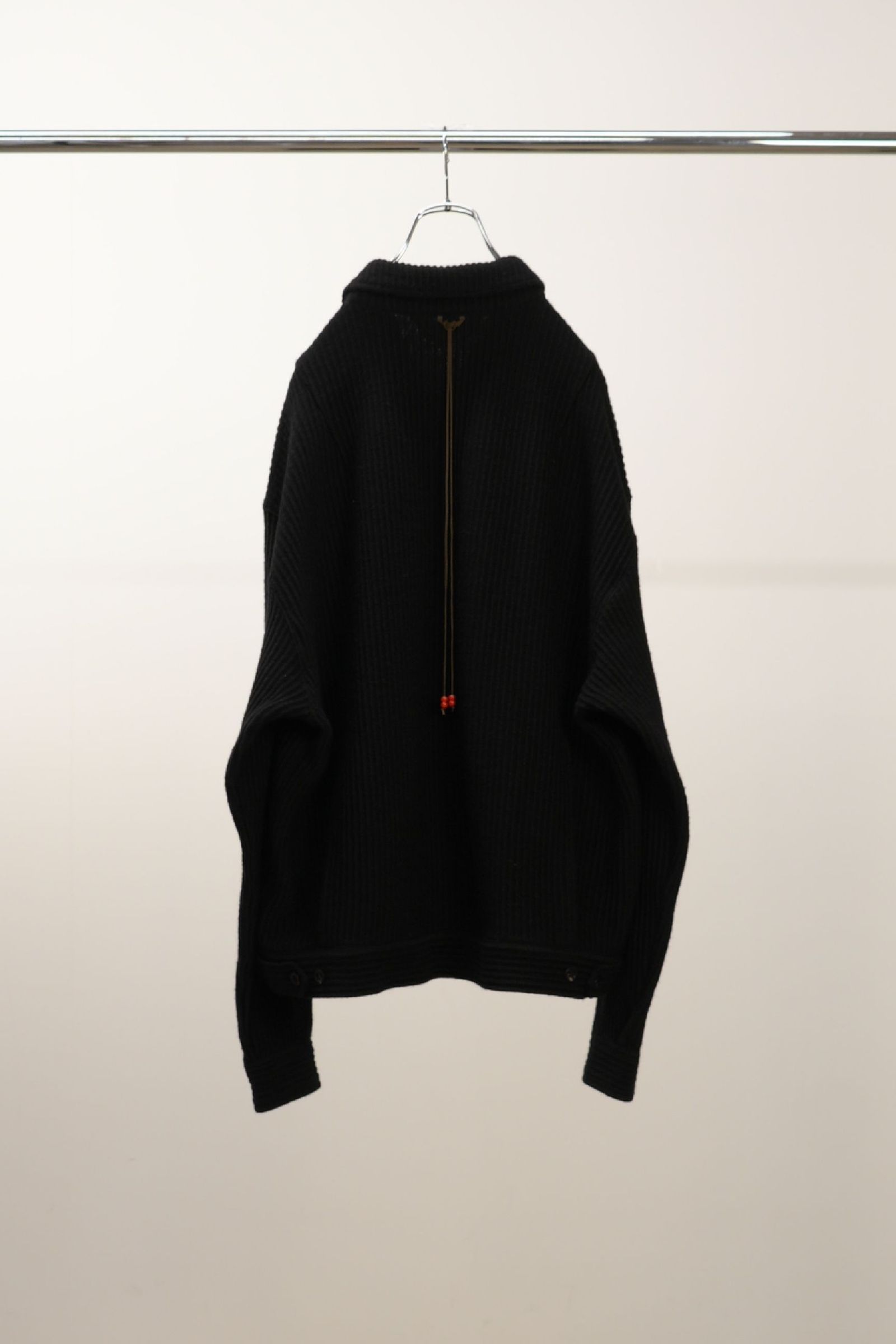 ANCELLM - WOOL CORDUROY WORK SHIRT JACKET | BLACK | シャツ