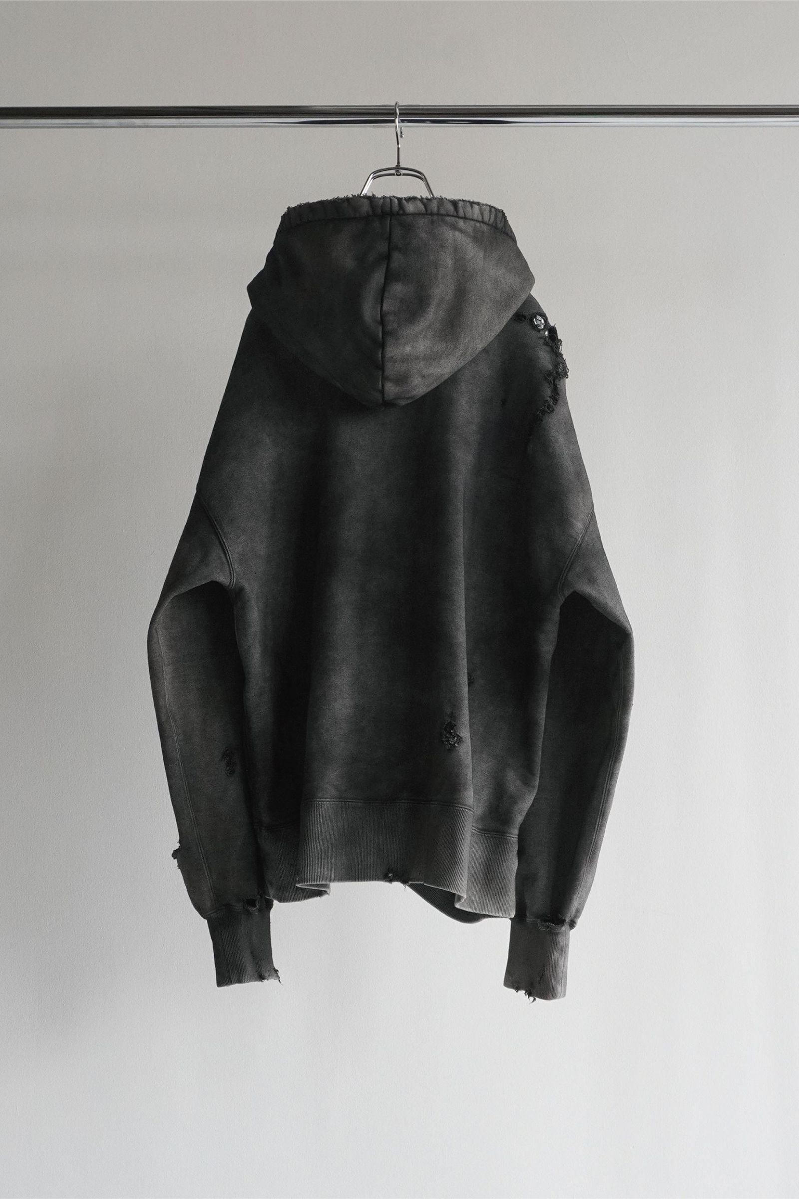 ANCELLM - AGING CRASH HOODIE | BLACK | パーカー | NapsNote