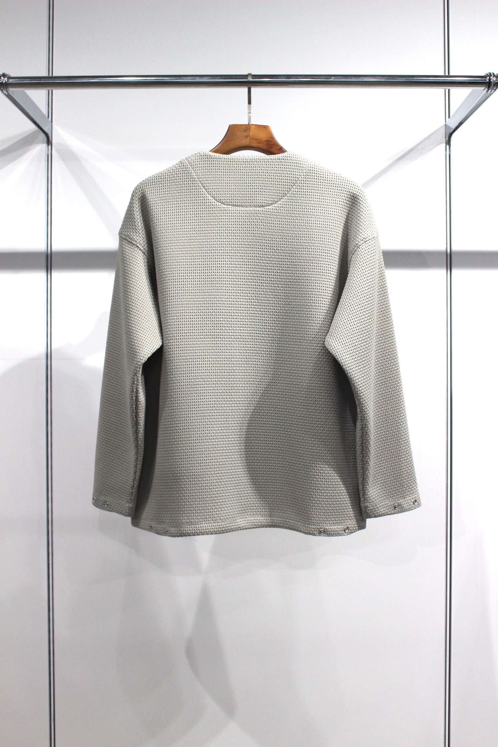 CURLY&Co. - HONEYCOMB KNIT ZIP-UP CARDIGAN | M.GRAY | カーディガン