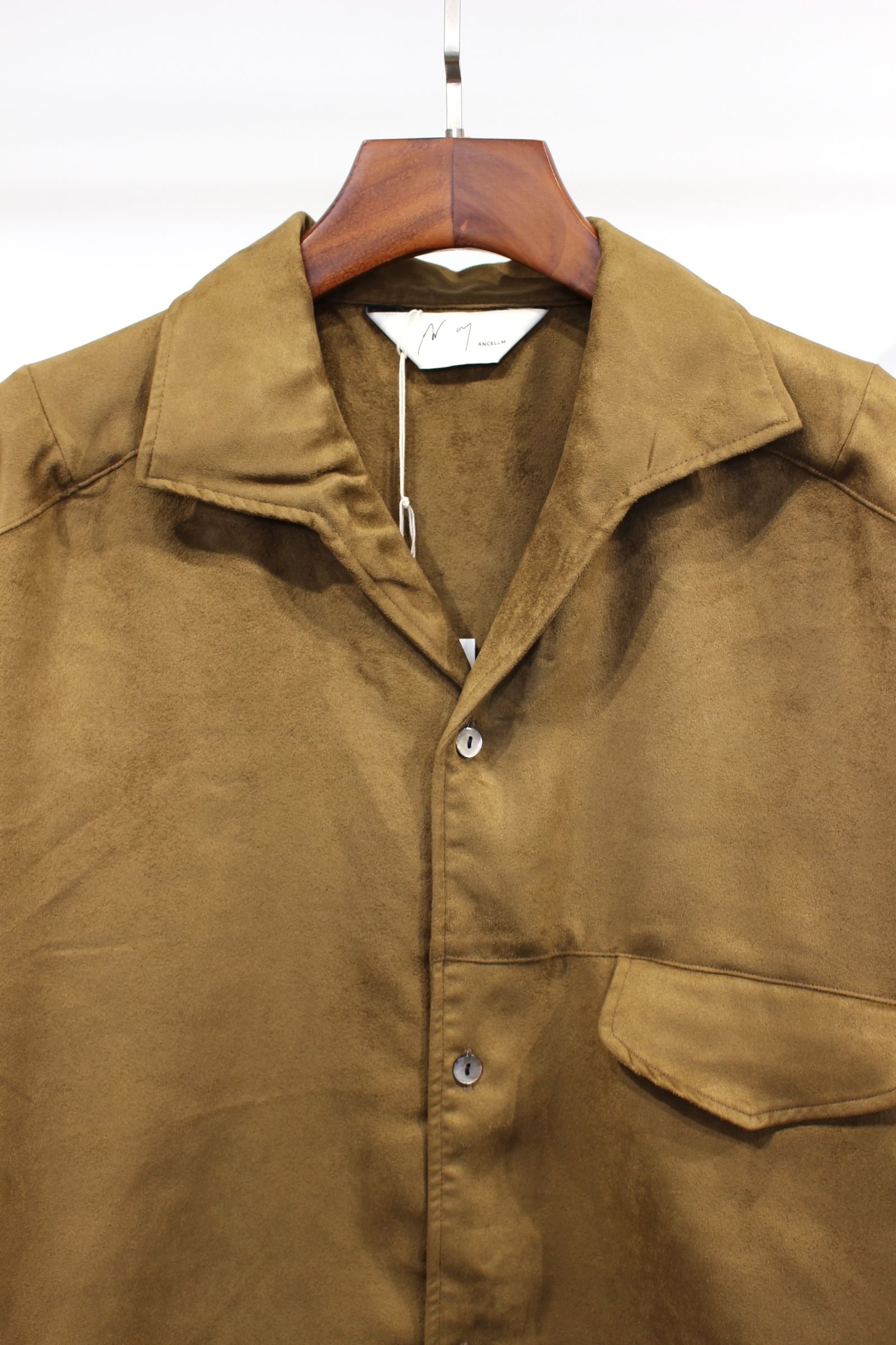 ANCELLM - VEGAN SUEDE SHIRT JACKET | KHAKI | ジャケット | NapsNote