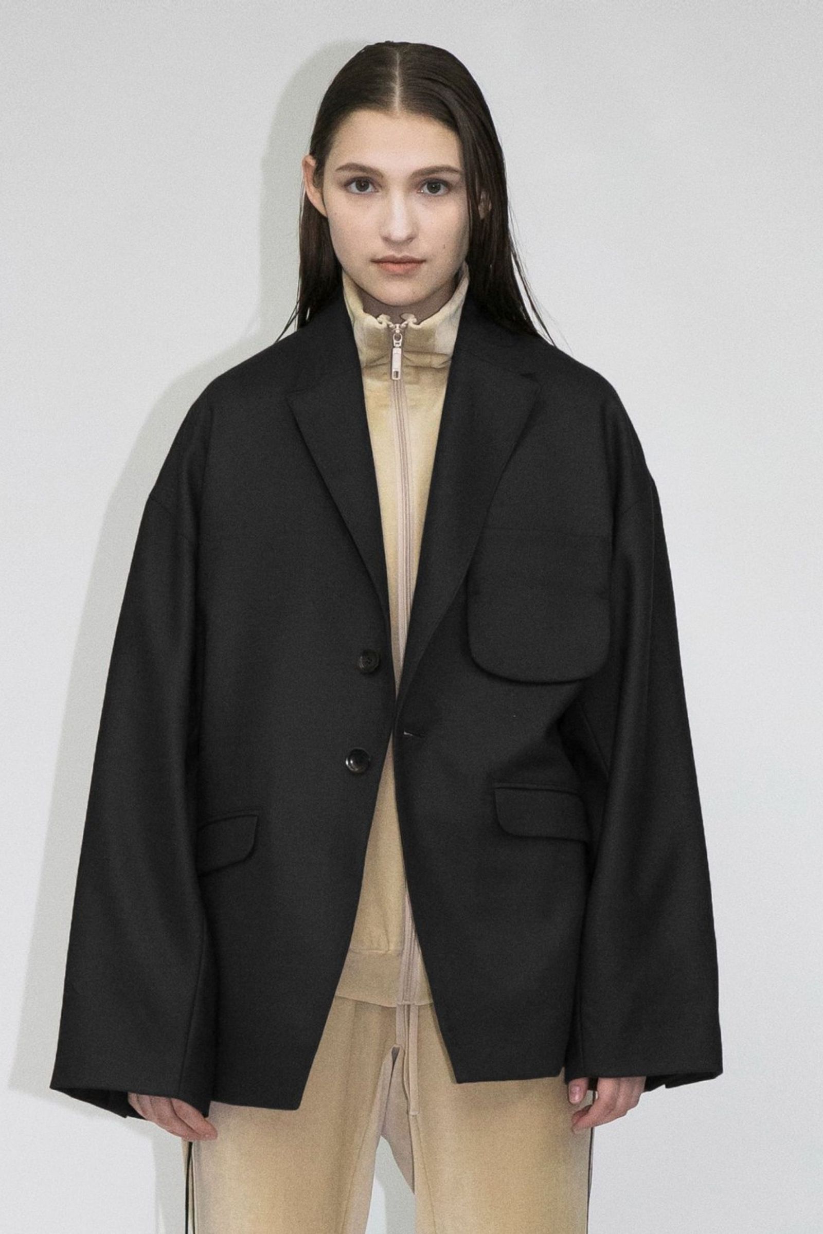 my beautiful landlet ノーカラージャケット・スヌードセット my