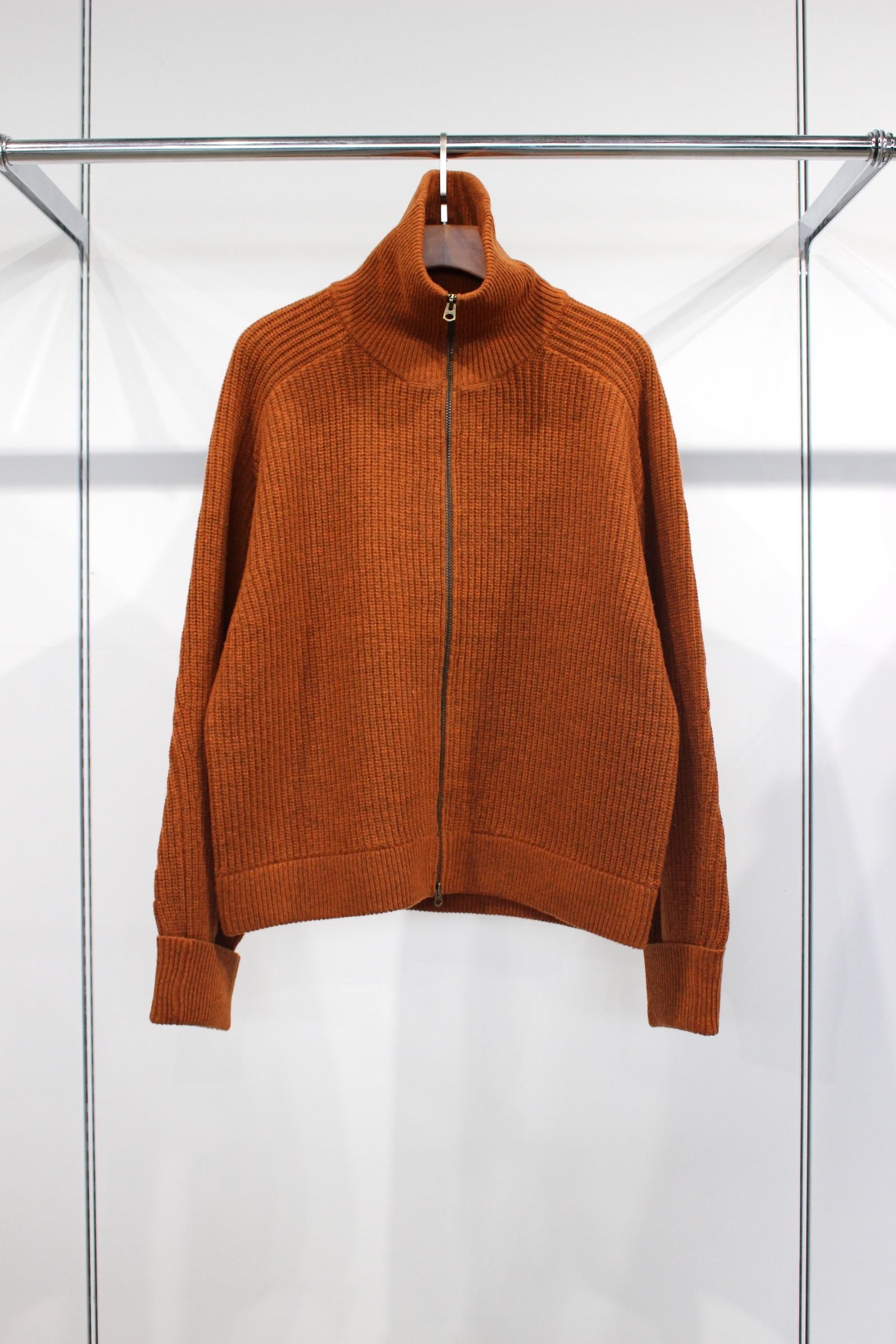 ANCELLM - DRIVERS KNIT | TERRACOTTA | ドライバーズニット | NapsNote