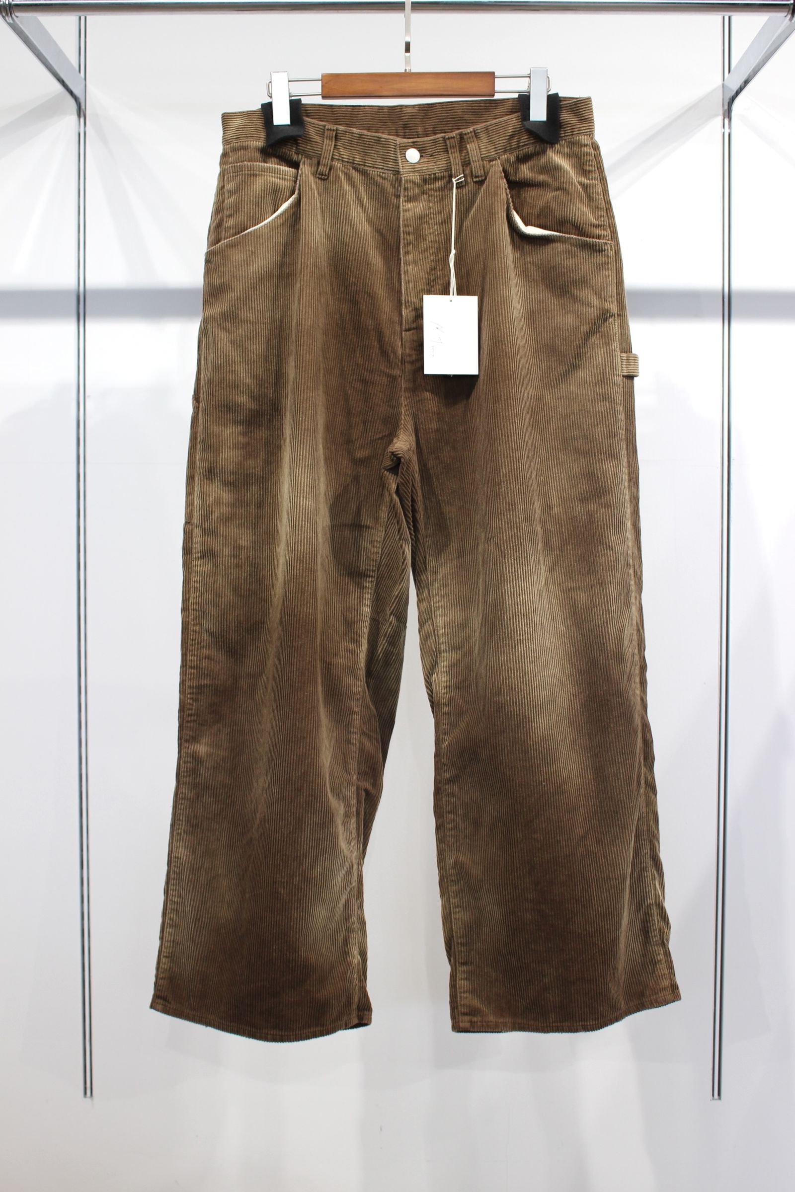 ANCELLM - CORDED VELVETEEN PAINTER PANTS | BROWN | ペインター