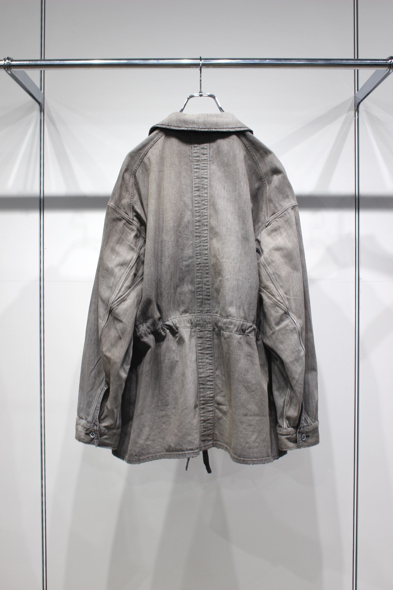 ANCELLM - AGING DENIM SHIRT JACKET | BLACK | ジャケット | NapsNote