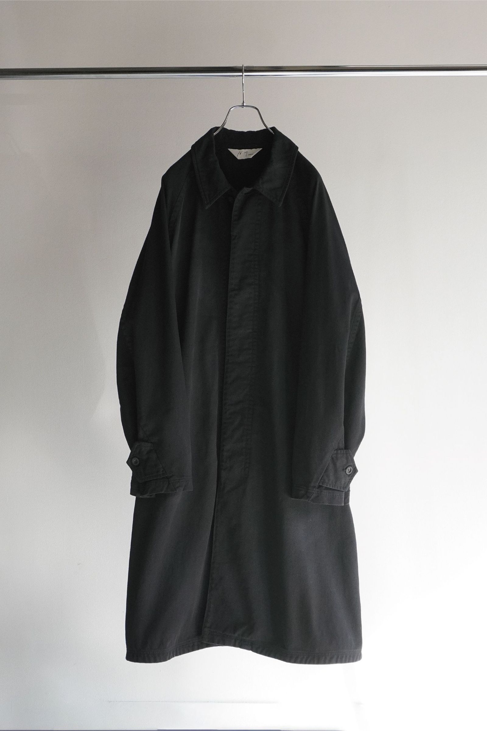 ANCELLM - DRILL BALMACAAN COAT | BLACK | コート | NapsNote