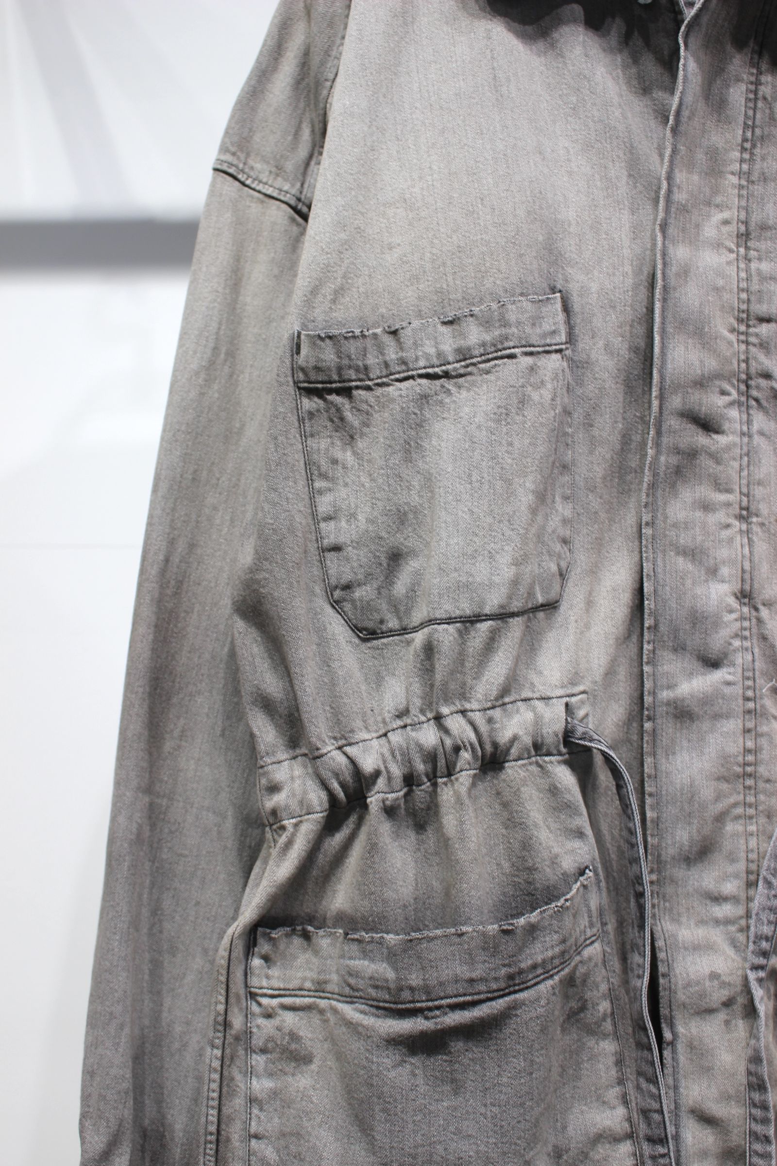 ANCELLM - AGING DENIM SHIRT JACKET | BLACK | ジャケット | NapsNote