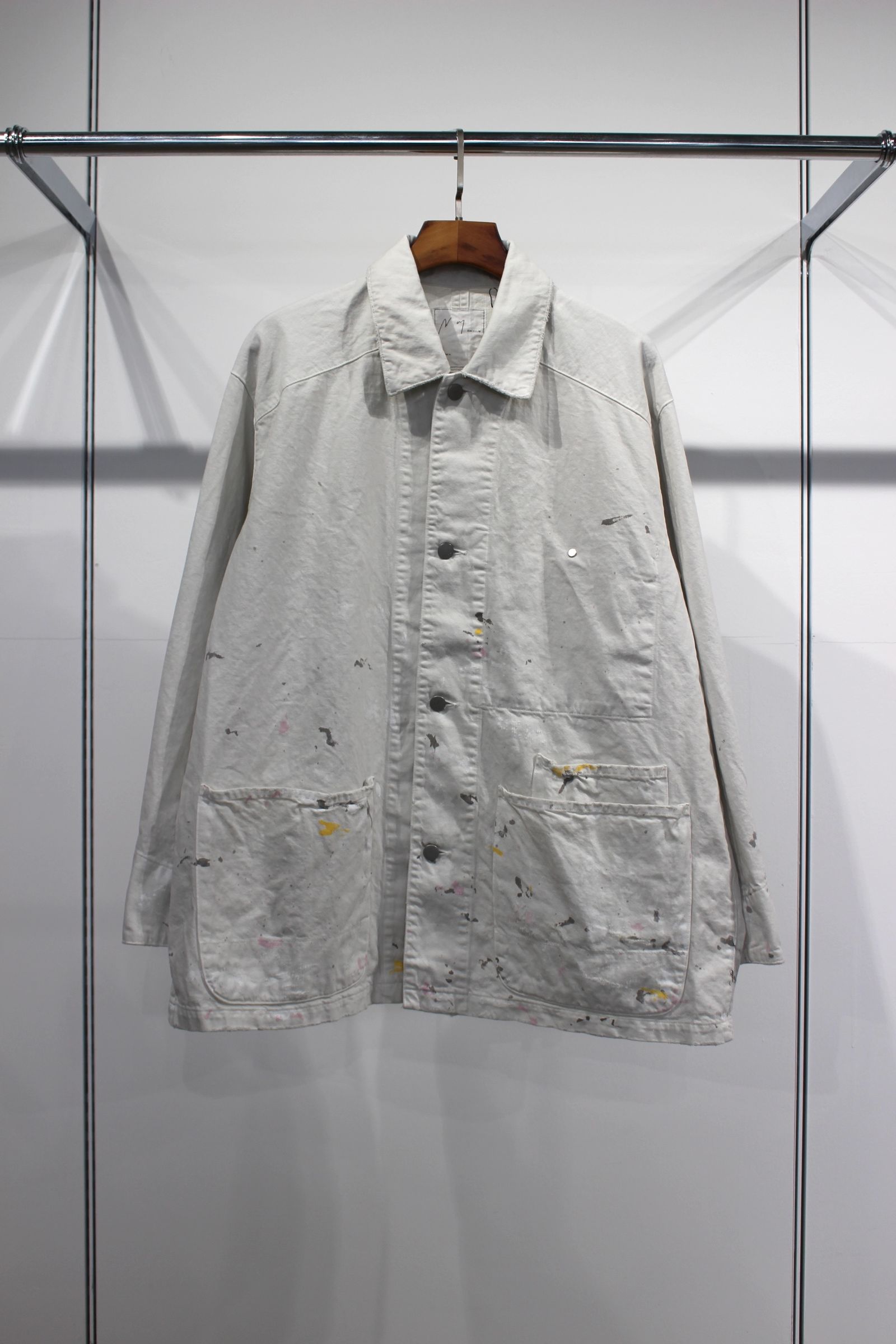 ANCELLM - DENIM COVERALL | WHITE | カバーオール | NapsNote