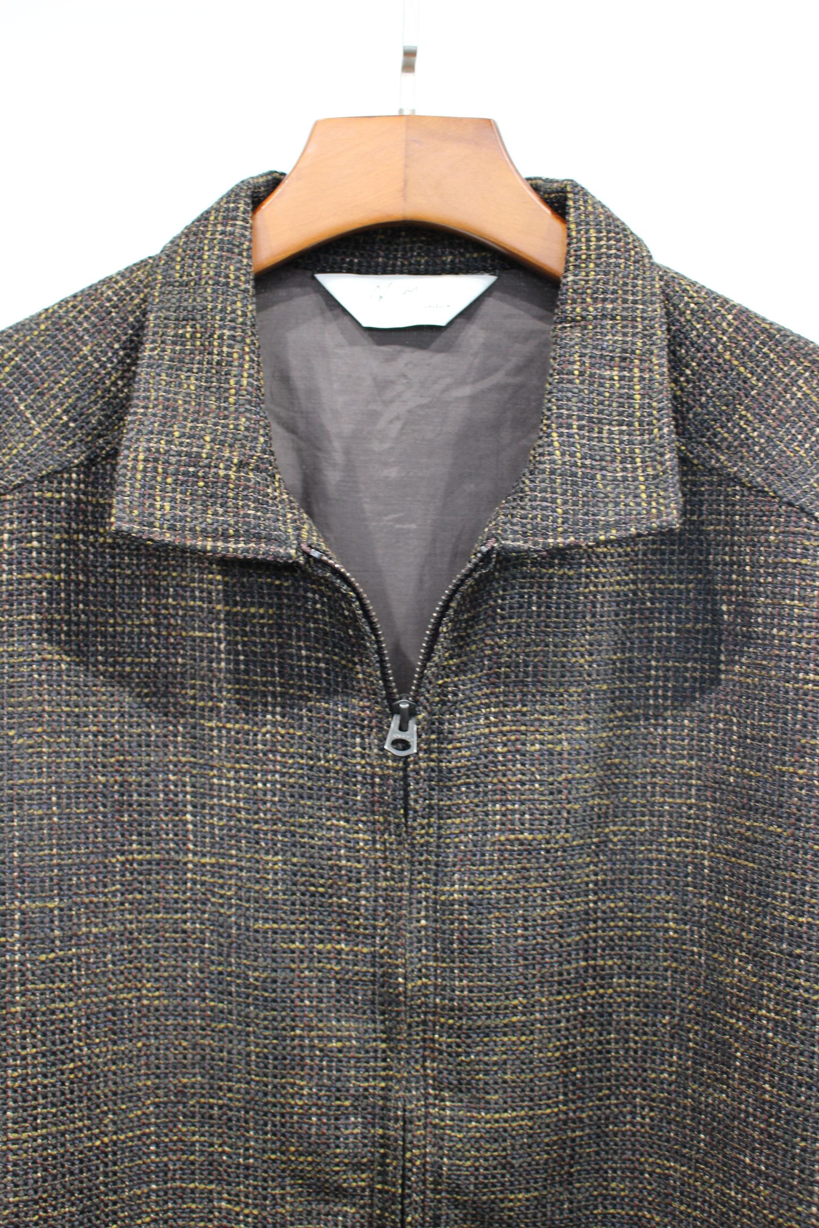 ANCELLM - TWEED ZIP JACKET | BROWN | ジャケット | NapsNote