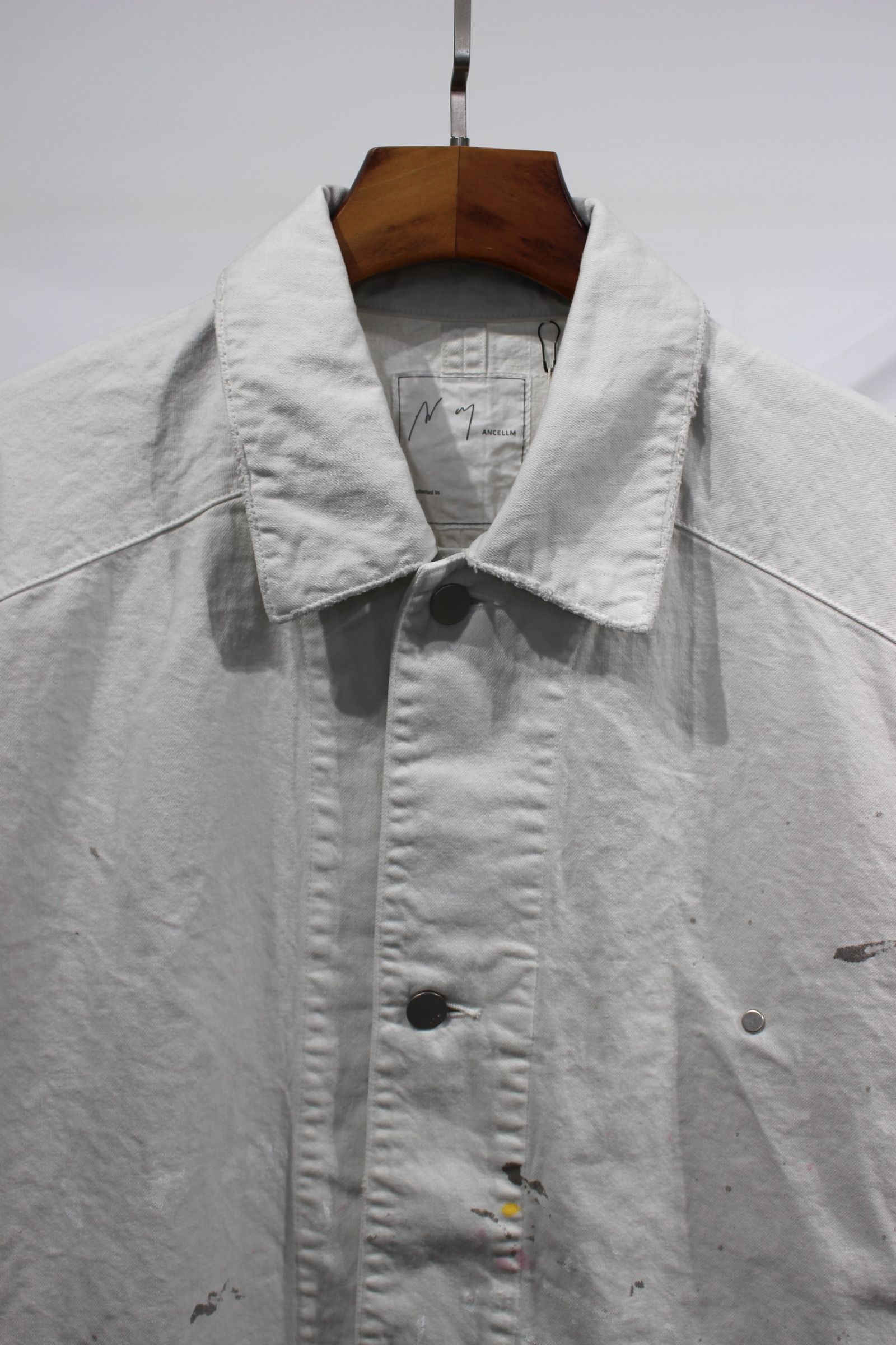 ANCELLM - DENIM COVERALL | WHITE | カバーオール | NapsNote