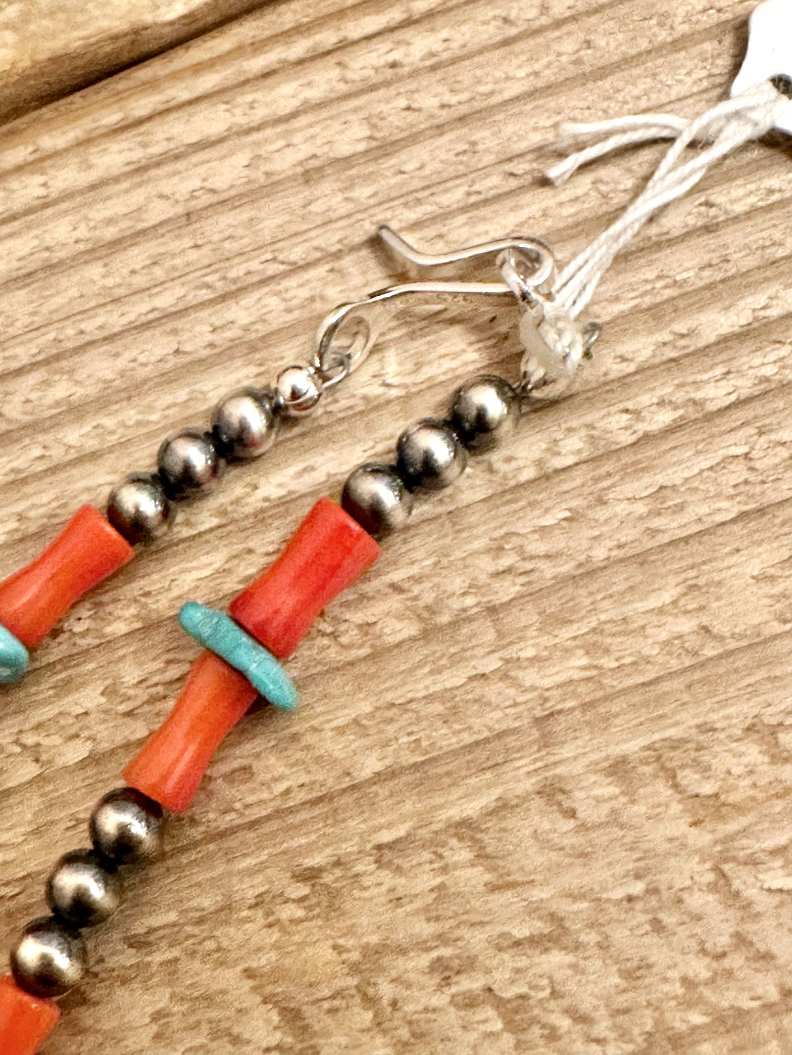 INDIAN JEWELRY - バンブーコーラル×ターコイズ×ナバホパール ビーズ