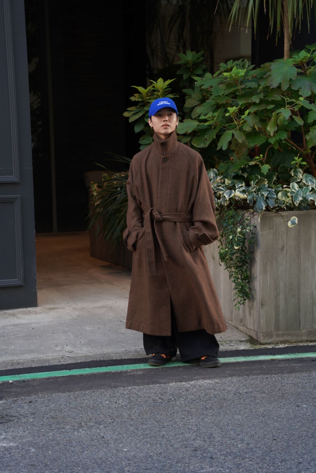 Blanc YM - ALPACA OVERSIZE BALMACAN COAT（BROWN） | niki
