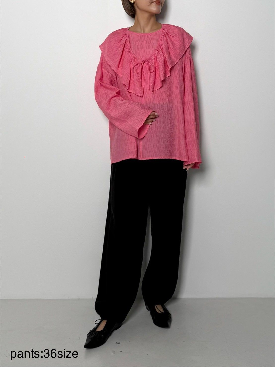 YENN ラウンドフォルムシャツ A/W