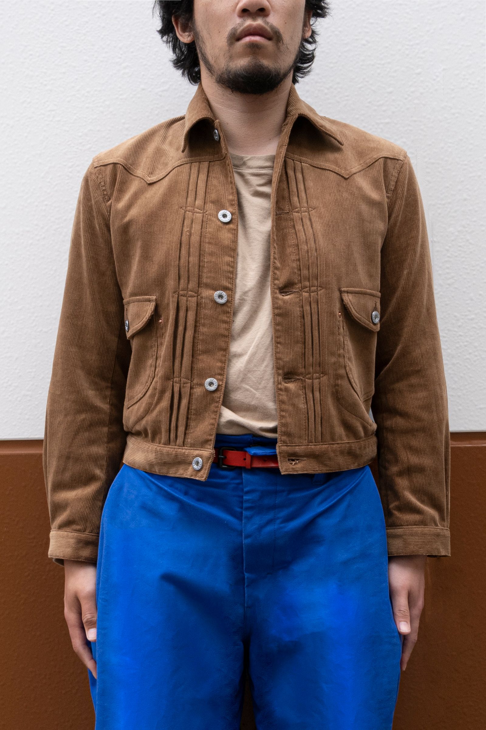 SUGARHILL - CORDUROY DENIM JACKET / BROWN | Retikle Online Store