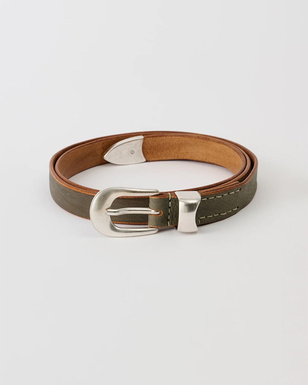 OUR LEGACY - 2 CM BELT Black Lether | River