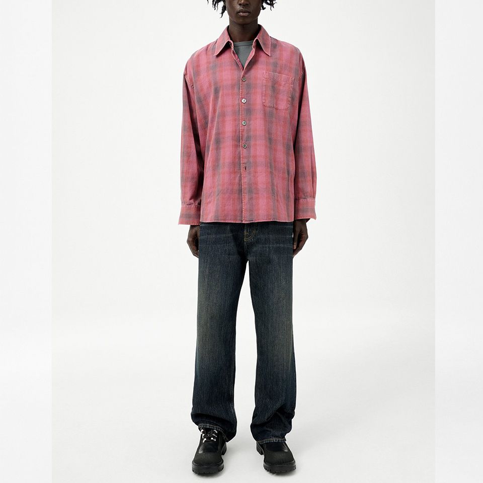 OUR LEGACY - BORROWED SHIRT Idaho Flannel Check | River