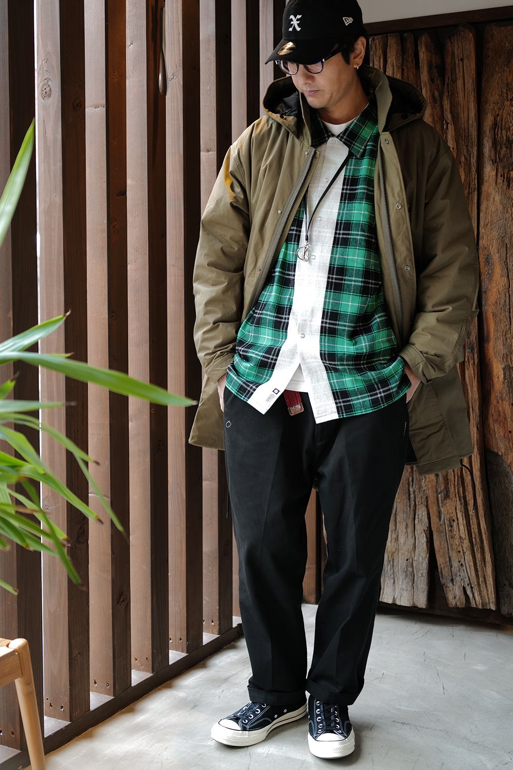 SEQUEL FISHTAIL JACKET & LINE NEL CHECK SHIRT | River