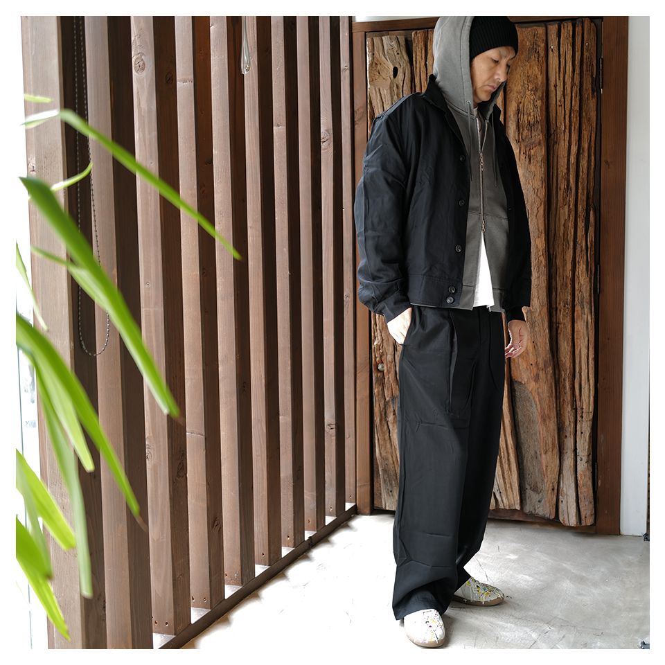 OUR LEGACY - 【Last1 Size48】 LEISURE TROUSER Fresh Black Tarmac