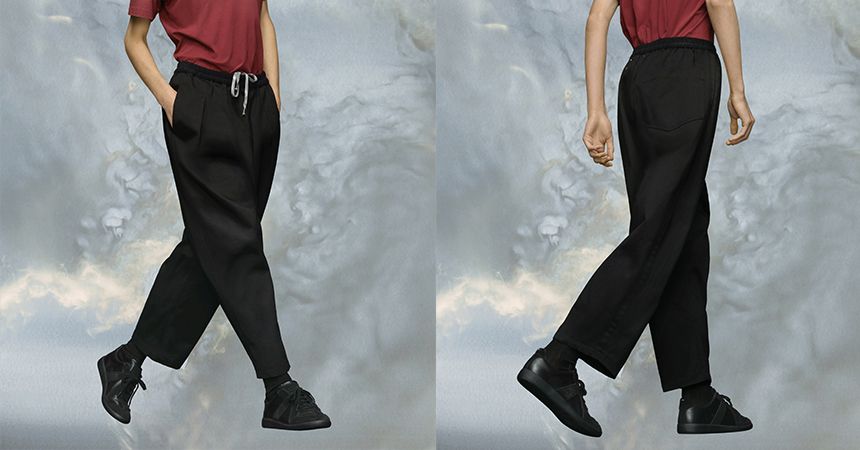 Maison Margielaの名品、コットントラウザーズ（S30KA0626M35156）で