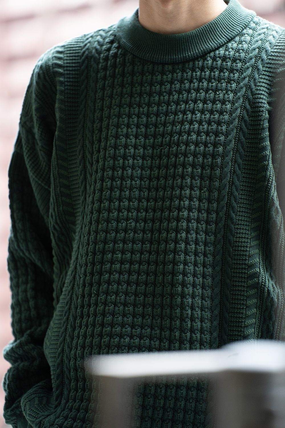 YASHIKI - Honami Knit(GREEN) | Salty