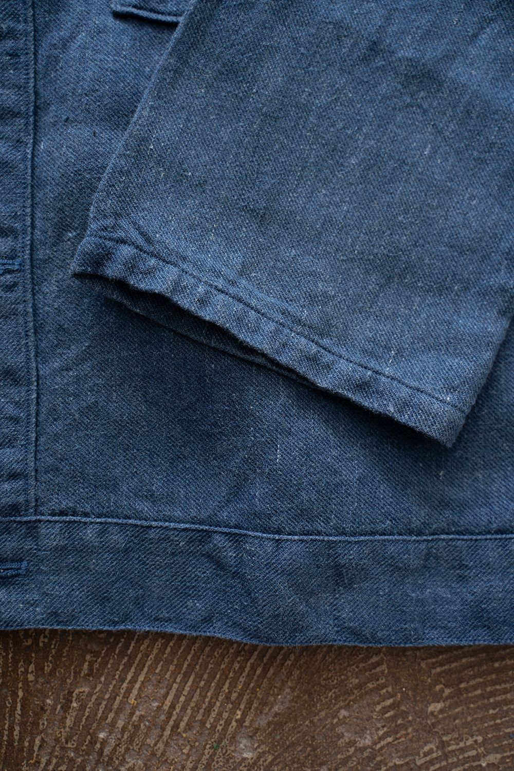 MITTAN - 【ラスト1点】綾織大麻平面ブルゾン(藍) | Salty