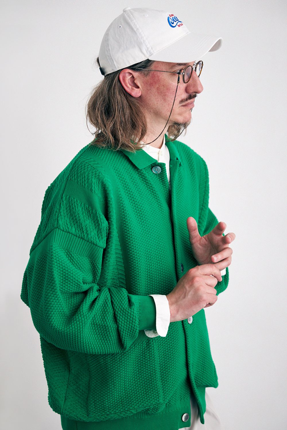 YASHIKI - 【ラスト1点】【24SS】Nanohana Collar Cardigan(KELLY