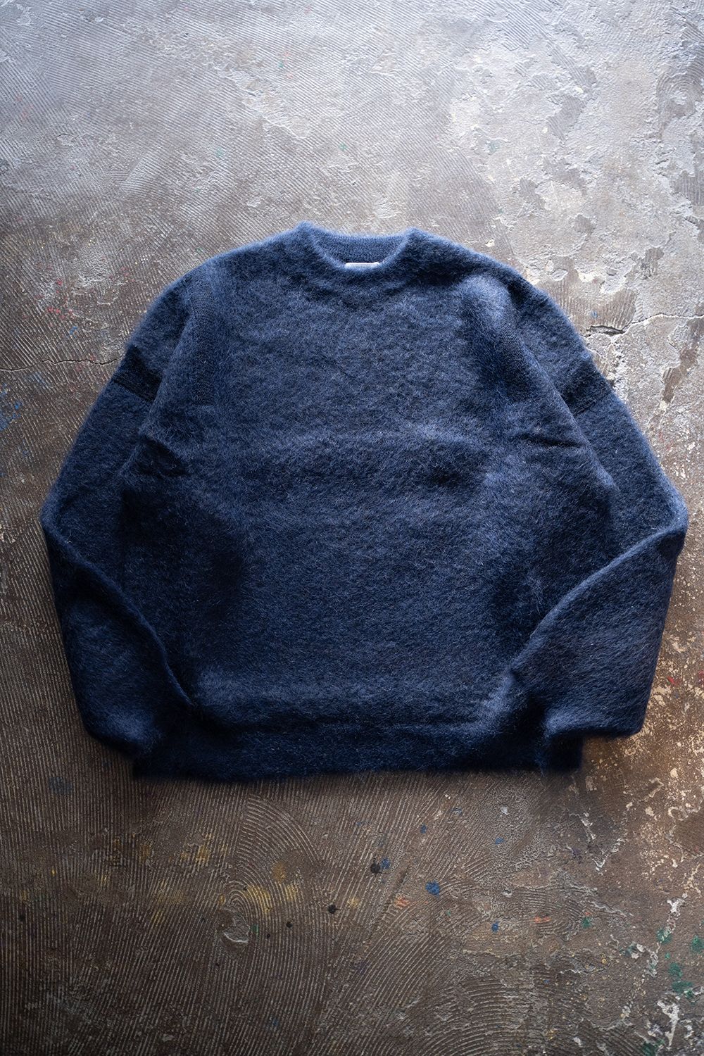 YASHIKI - Akane Mohair Knit(NAVY) | Salty