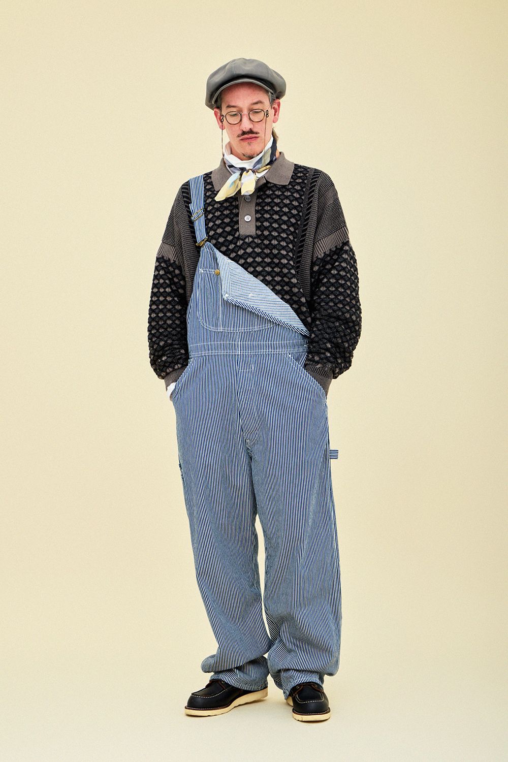 YASHIKI - 【ラスト1点】【25AW】Rikka Knit Polo(GREIGE) | Salty