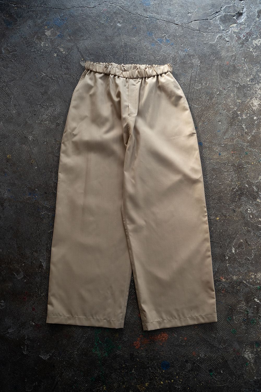 MITTAN - 【ラスト1点】エアリーウールワイドパンツ(薄茶) | Salty