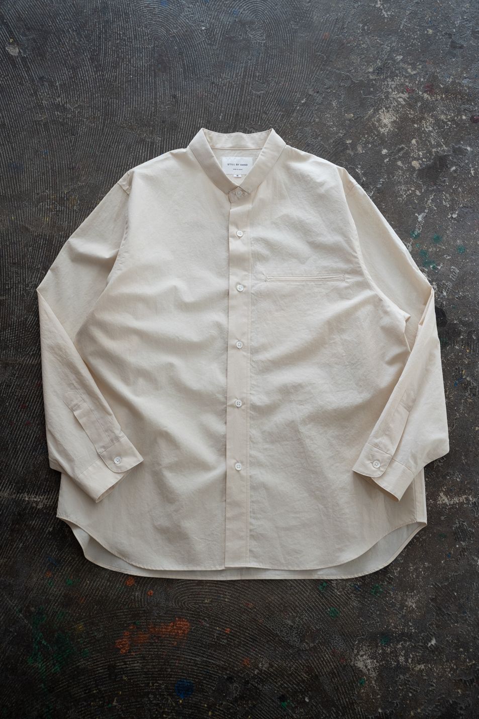 STILL BY HAND 25AW オープンカラーSH サイズ48 STILL BY HAND