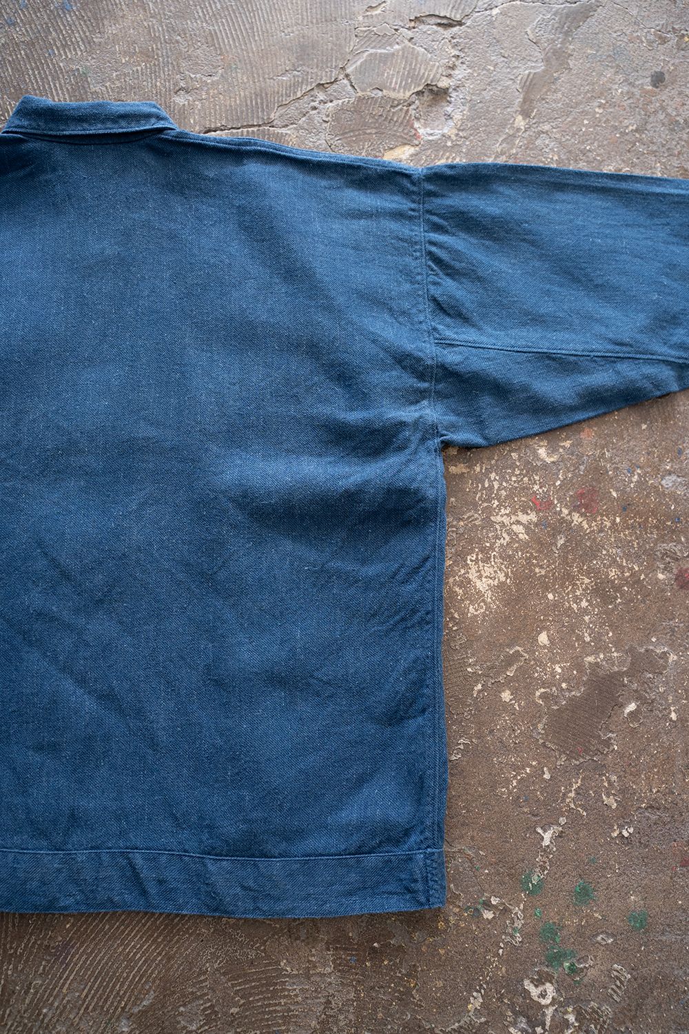 MITTAN - 【ラスト1点】綾織大麻平面ブルゾン(藍) | Salty