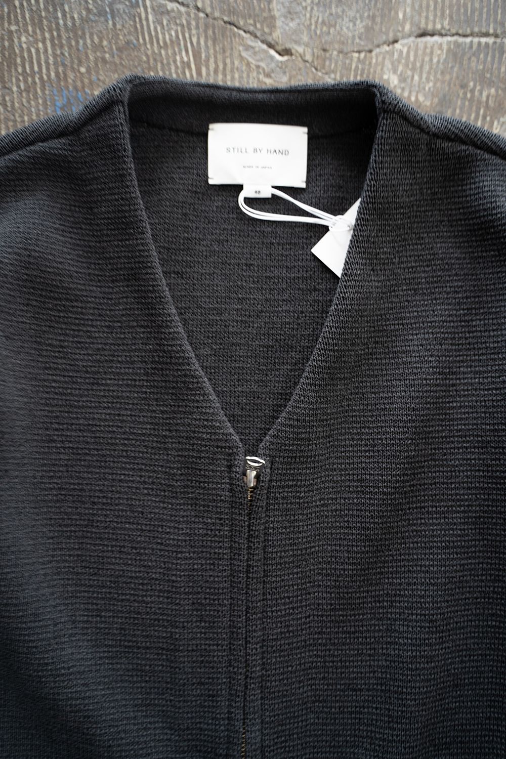 STILL BY HAND - 【ラスト1点】【25SS】ポリエステル×和紙ニットジップ