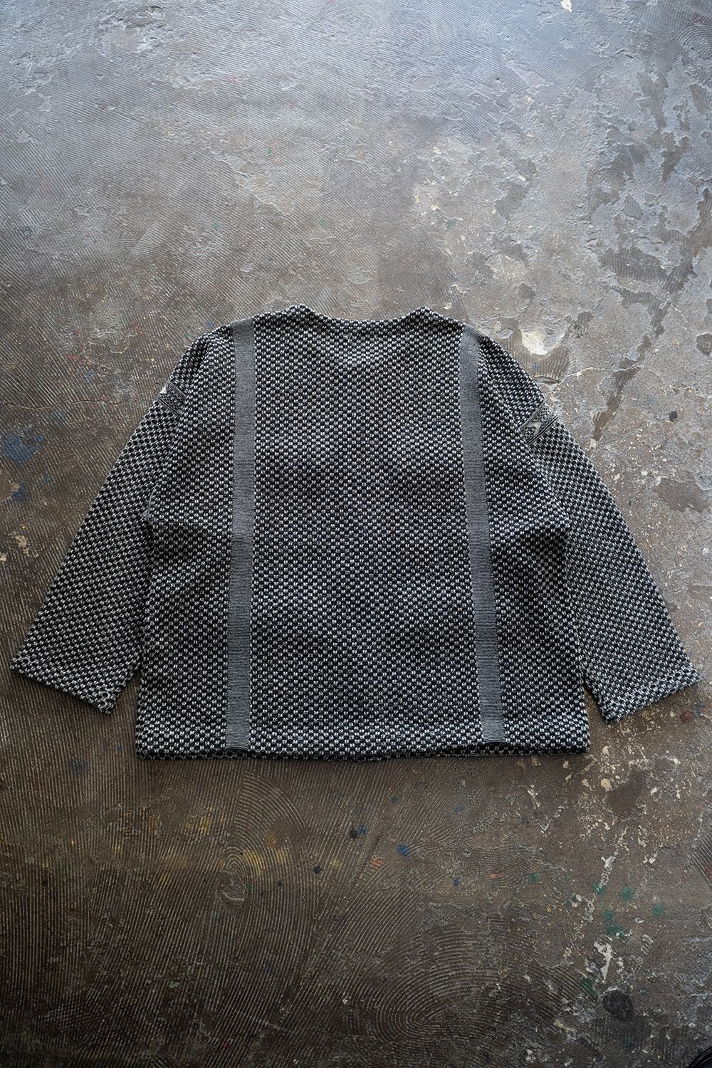 YASHIKI - 【ラスト1点】【25AW】Shinsetsu Knit Jacket(MIX GRAY) | Salty