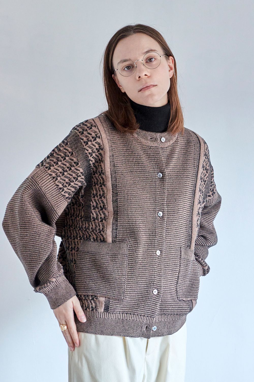 YASHIKI - 【ラスト1点】【24AW】Tasogare Cardigan(PINK) | Salty