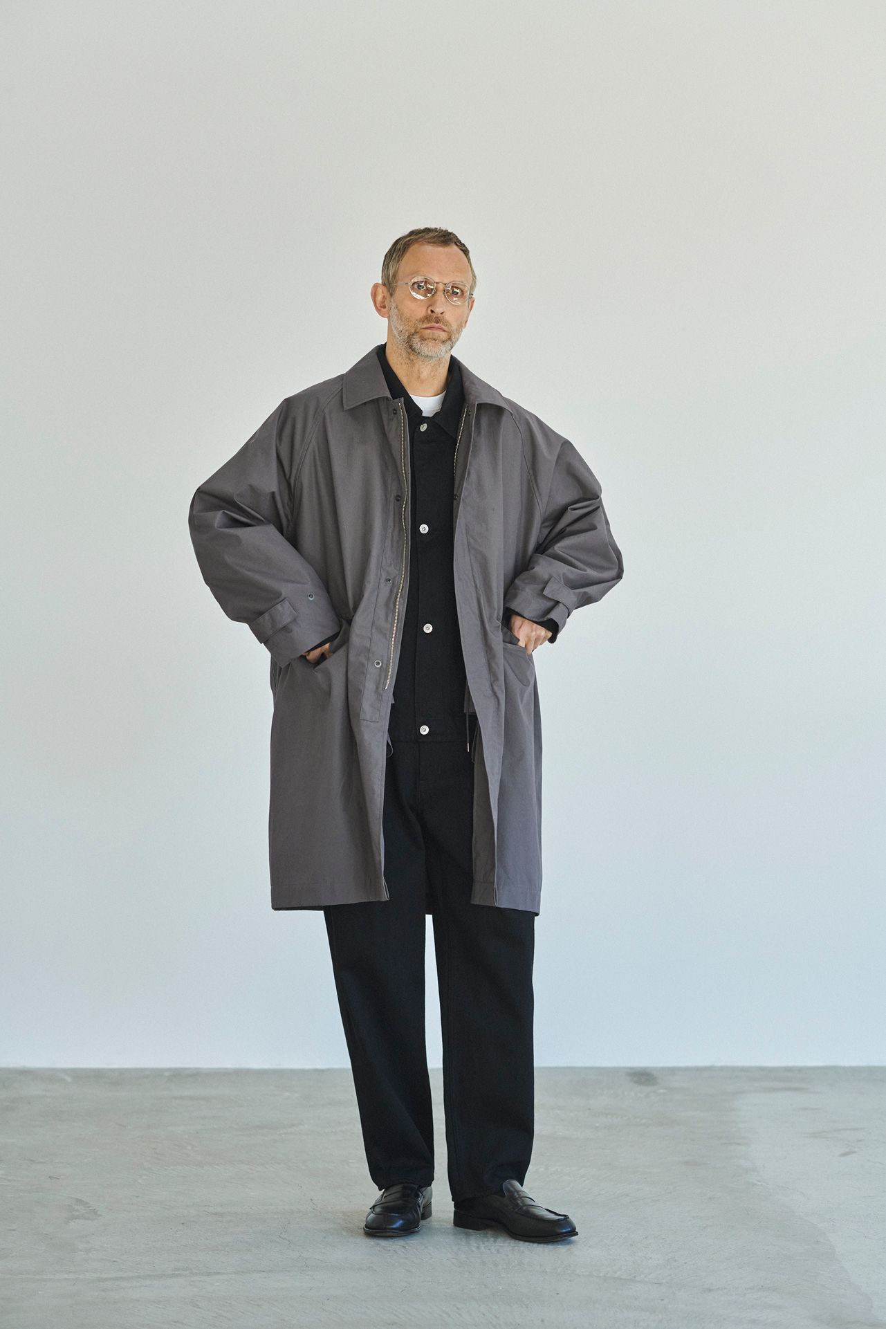 STILL BY HAND - 【24AW】撥水コットンウェザーステンカラーコート