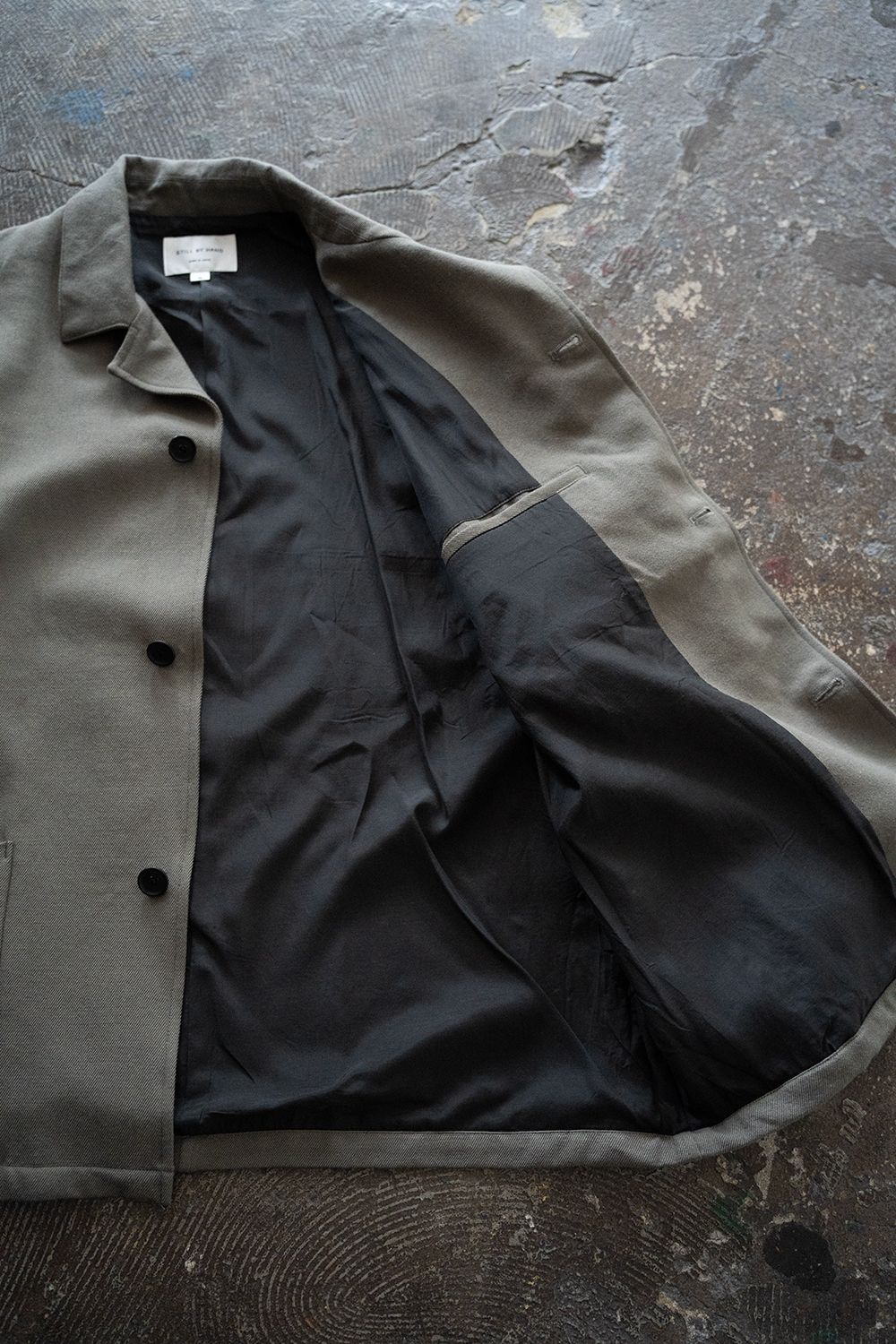 STILL BY HAND - 【ラスト1点】【25AW】ウールサージカバーオール(SAGE