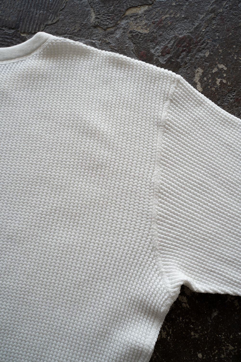 CIOTA - 【ラスト1点】スビンコットンツータックワッフルロングTシャツ