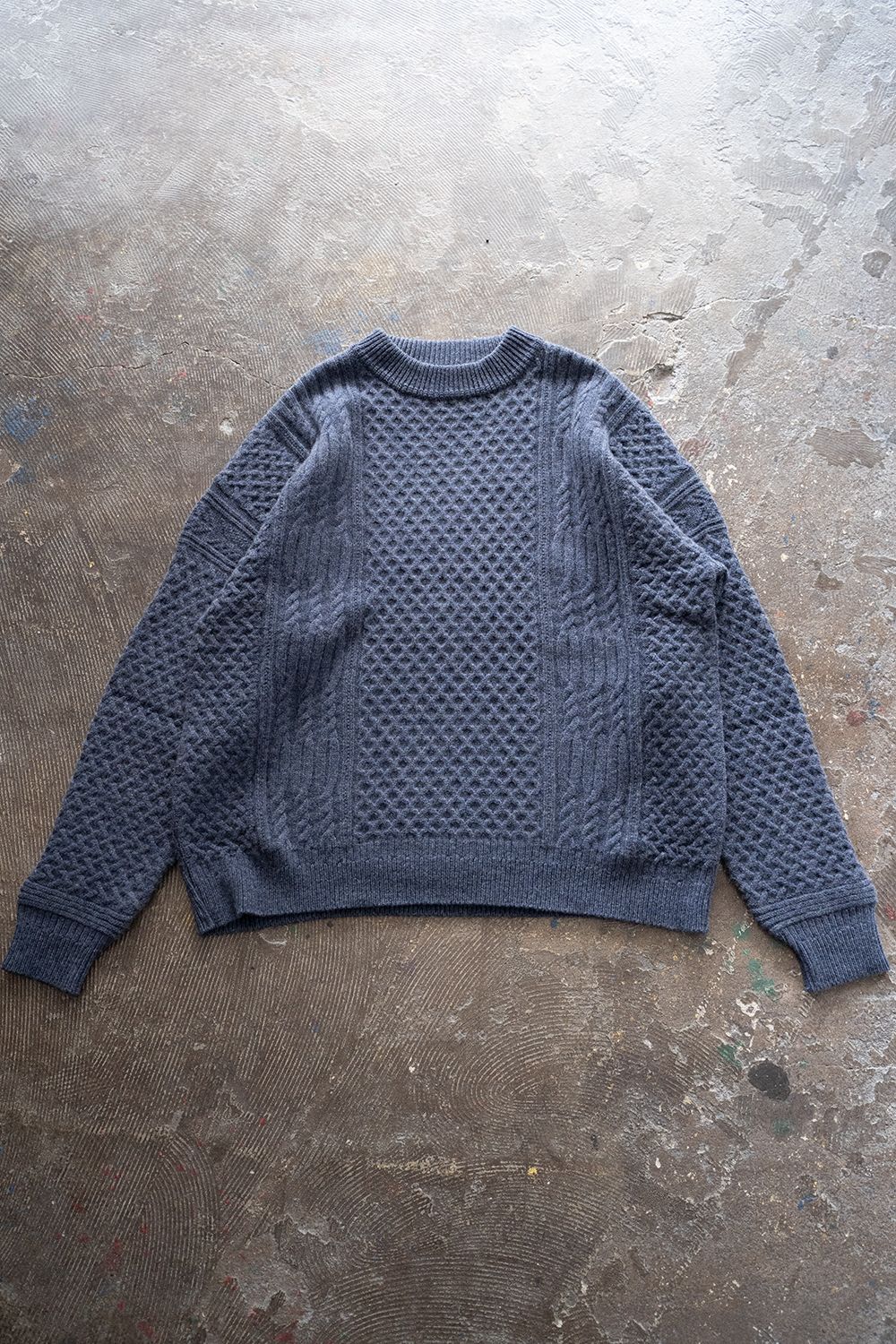 YASHIKI - 【ラスト1点】【22AW】Tokei Knit(BLACK) | Salty