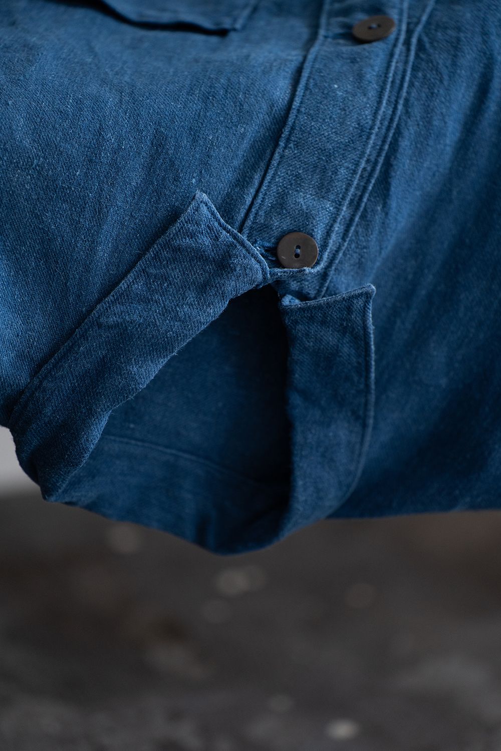 MITTAN - 【ラスト1点】綾織大麻平面ブルゾン(藍) | Salty