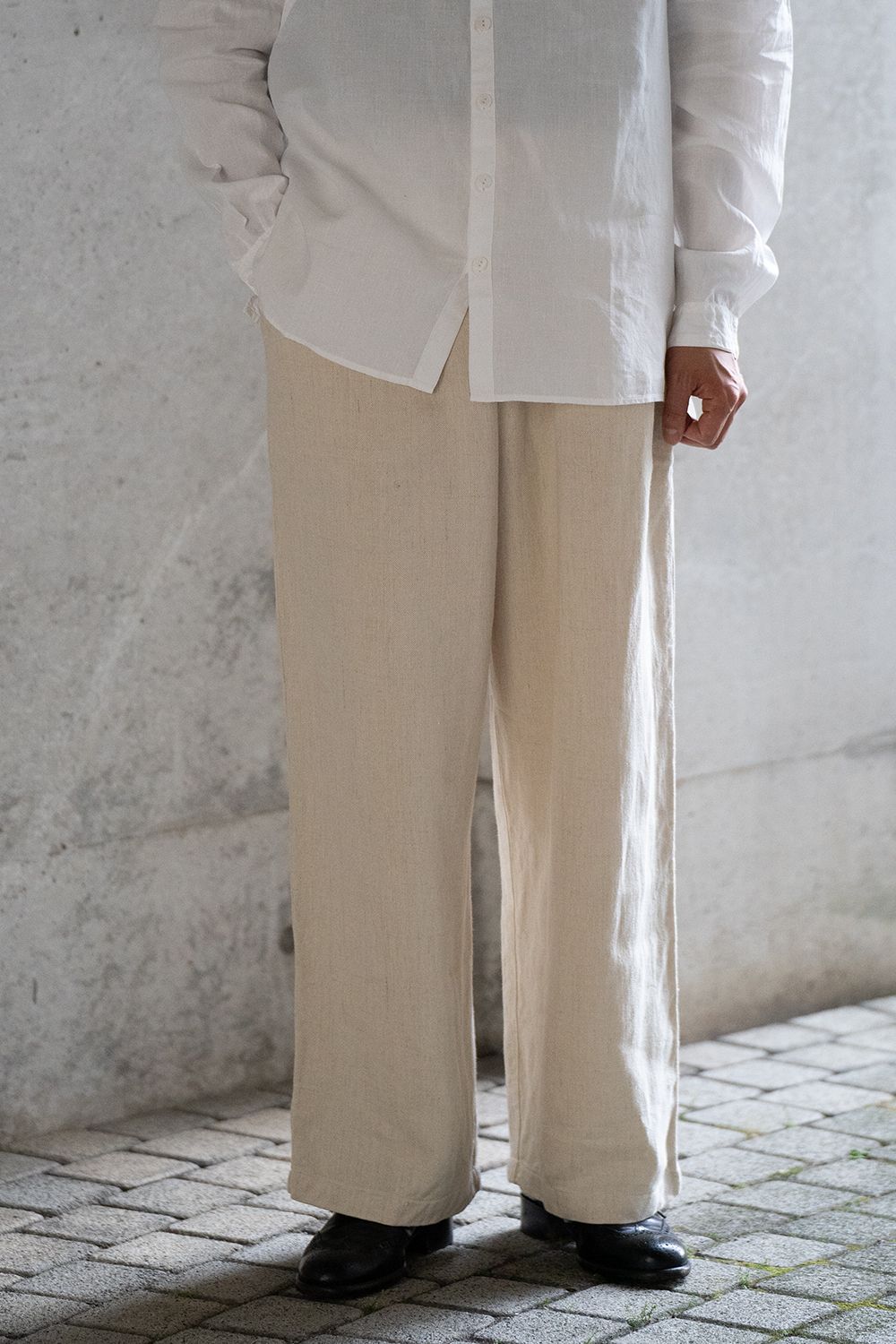 MITTAN - 【ラスト1点】綾織大麻ワイドパンツ(生成) | Salty