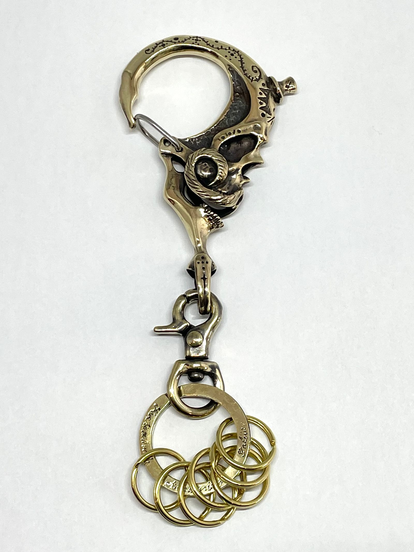 希少ガルシアgalcia マネークリップ キーホルダー真鍮アガベスワロー蹄鉄