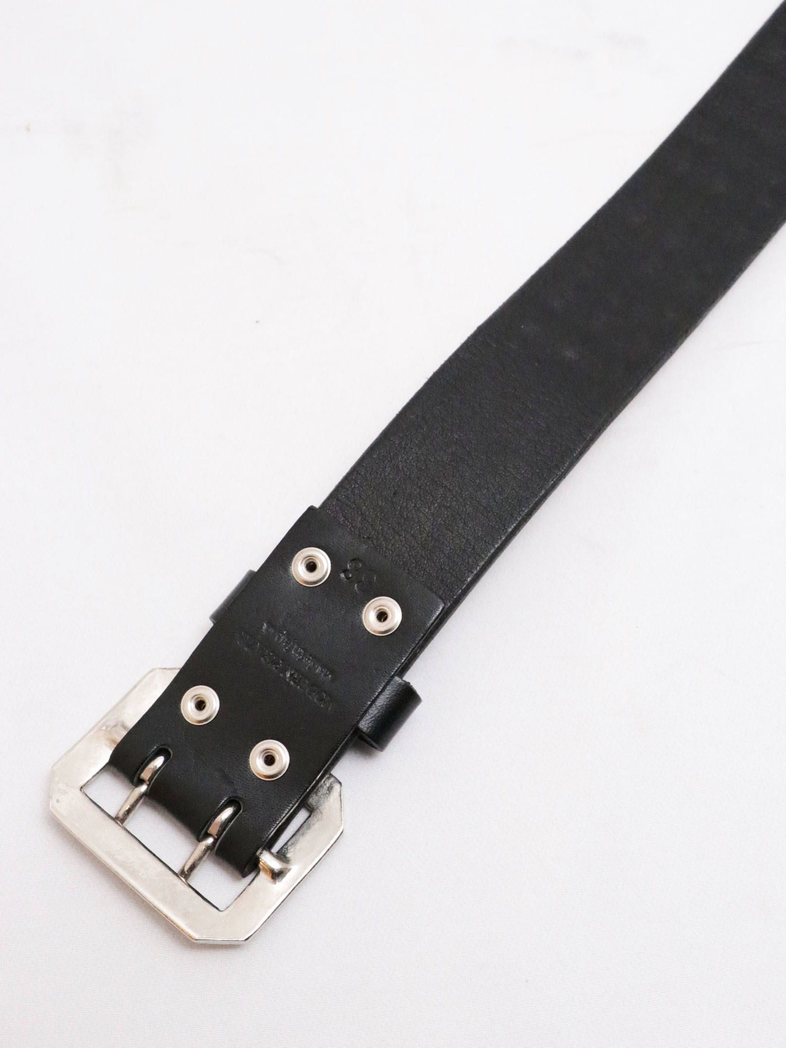 MODERN PIRATES - 12MM 3連ピラミッドスタッズベルト (シルバー