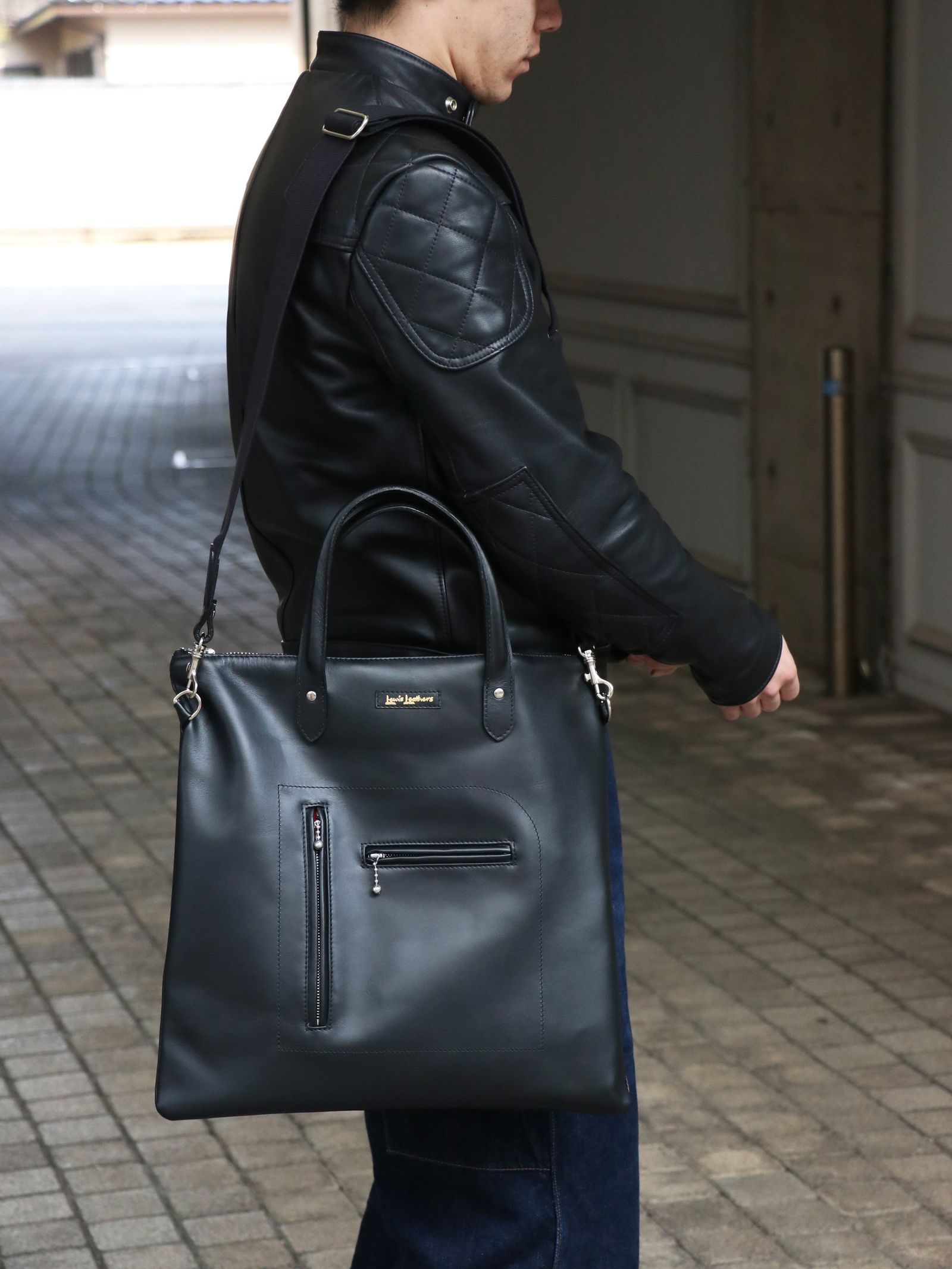 Lewis Leathers - BRONX BAG (BLACK) | SKANDA