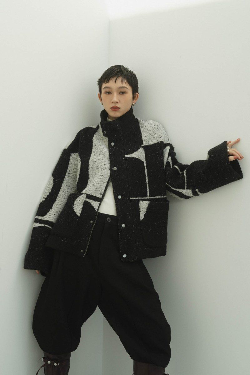 Knuth Marf - accent pattern knit jacket(unisex) / アクセント