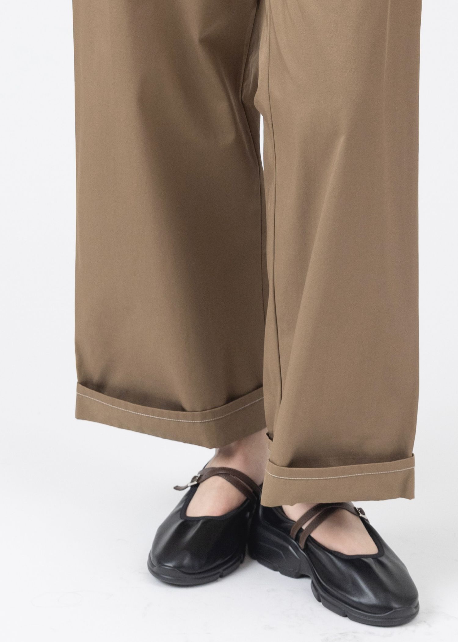 WILLFULLY - 2piece roll up suspenders all-in-one (K/beige) / 2