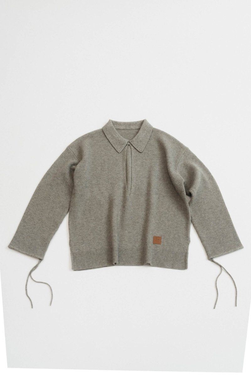 Knuth Marf - slit neck loose knit (unisex) / スリットネック ルーズ
