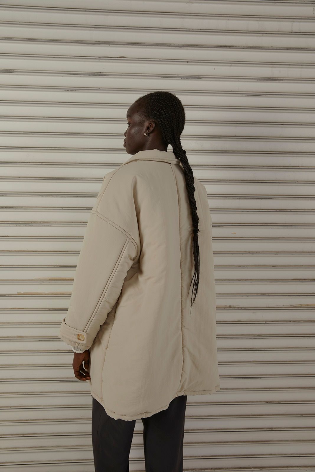 CAVEZA ROSSO - Puffy Midi Coat / パフィミディコート (ベージュ