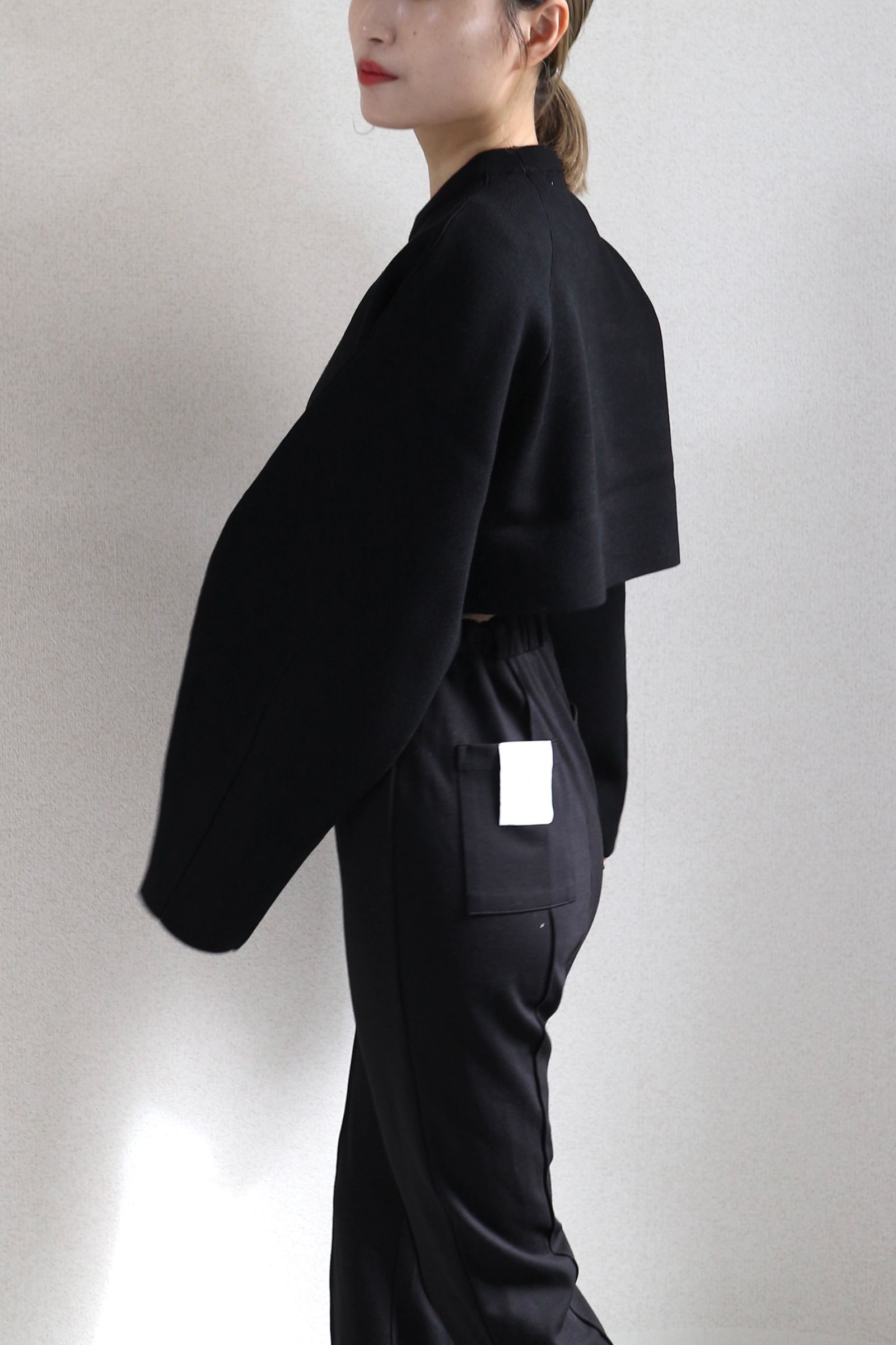 UN3D. - COCOON SLEEVE SHORT KT / コクーンスリーブショートニット