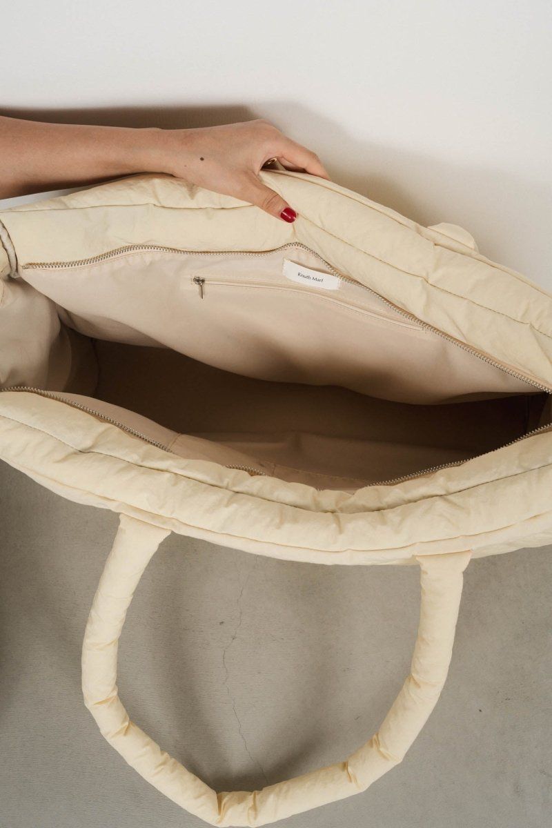 Knuth Marf - big quilt bag / ビッグキルティングバッグ (ブルー