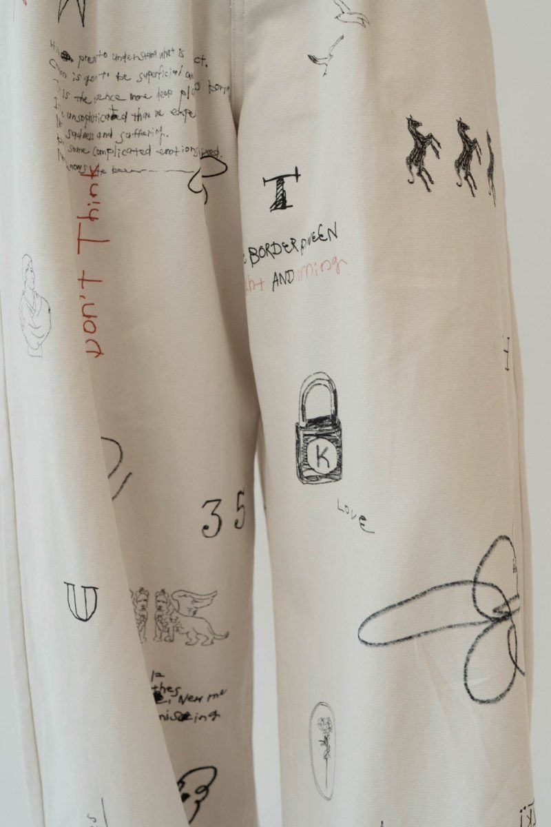 Knuth Marf - high waist tattoo pants(KotokaIzumi collab) / ハイ