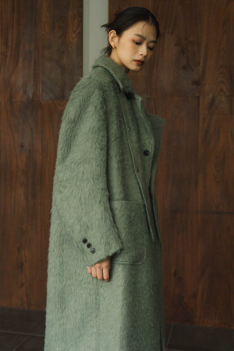 Knuth Marf - 2way accent collar long coat / アクセントカラー